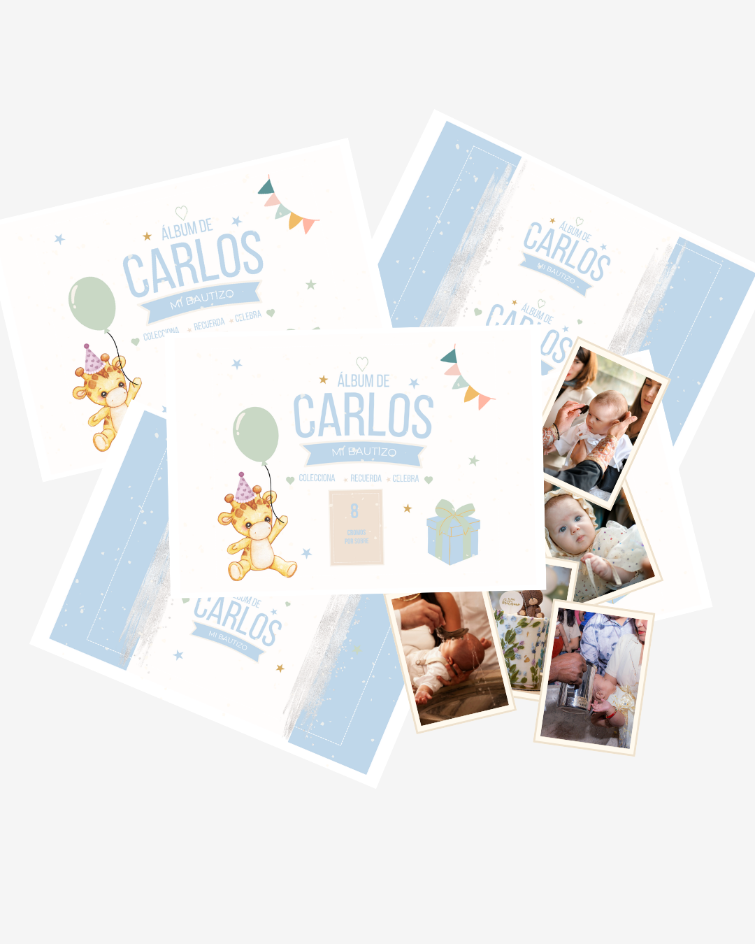Pack de 5 paquetes de 8 Cromos